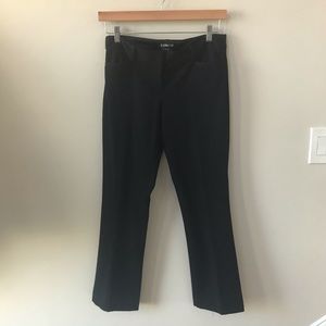 EXPRESS black mid rise ankle “columnist” pant